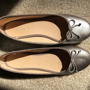 Antique Silver Ballet Flats - NWOT